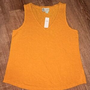 NWT- Saturday Sunday By Anthropologie Women’s Mustard Tank Top Size L